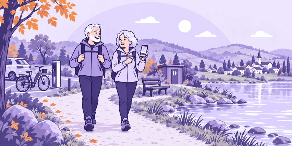 une balade pour les seniors : ce que la page de l'office doit dire